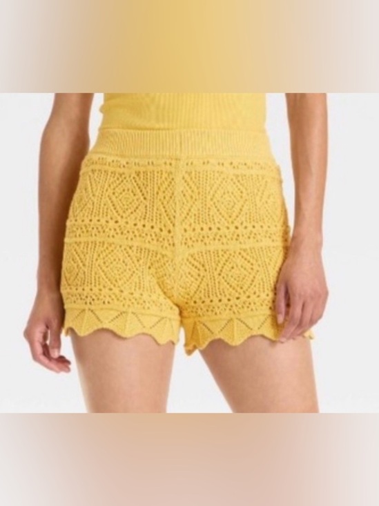 a new day Pants - A New Day Women's Geometric Crochet Shorts | EUC | Sz S